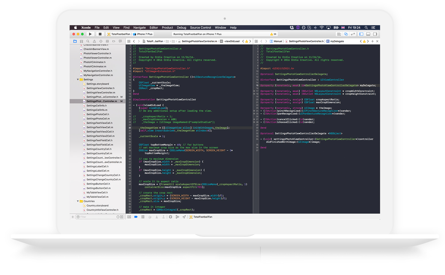 xcode ordia creative project